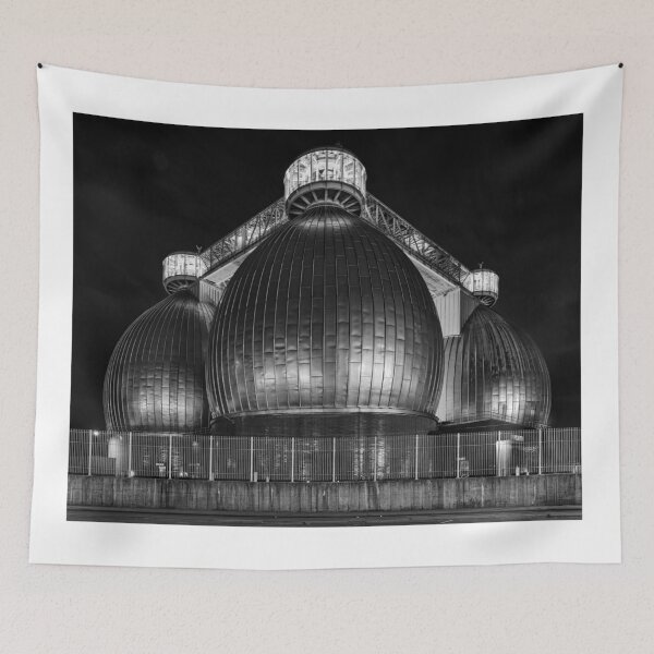Item preview, Egg-Shaped Industrial Structures at Night designed and sold by Gerard Fornarotto.