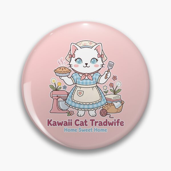 Item preview, Kawaii Cat Tradwife: Home Sweet Home Baker designed and sold by CuteKats.