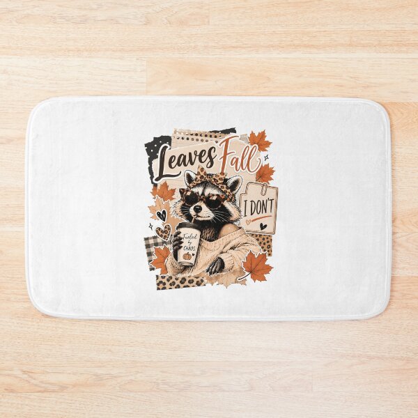 Item preview, Leaves Fall I Don't Funny Raccoon Autumn Pumpkin Spice designed and sold by wansilastomi.
