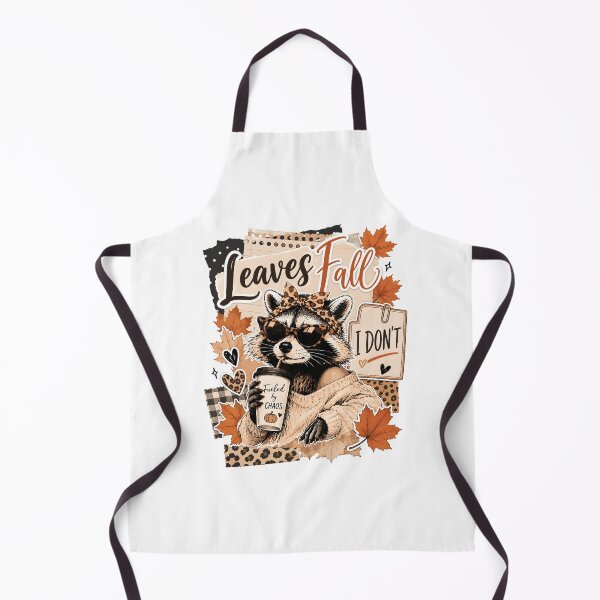 Item preview, Leaves Fall I Don't Funny Raccoon Autumn Pumpkin Spice designed and sold by wansilastomi.