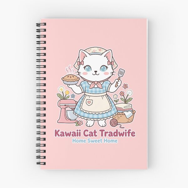 Item preview, Kawaii Cat Tradwife: Home Sweet Home Baker designed and sold by CuteKats.