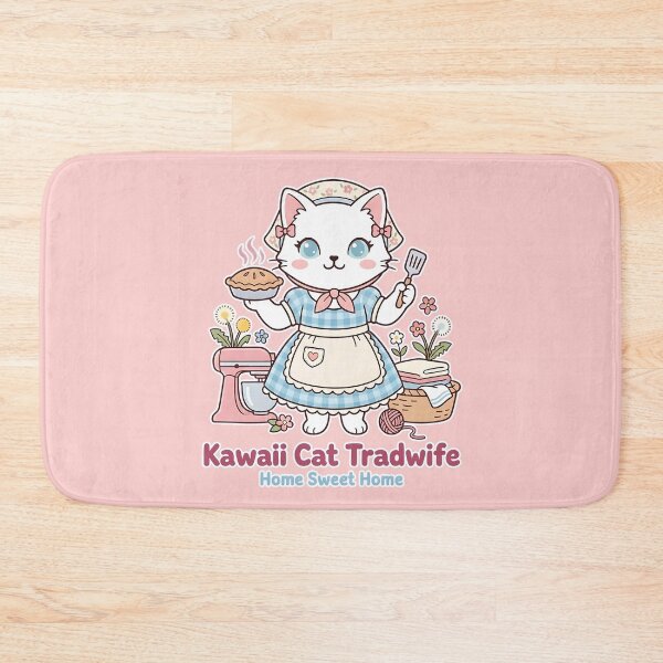 Item preview, Kawaii Cat Tradwife: Home Sweet Home Baker designed and sold by CuteKats.