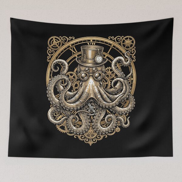 Item preview, Steampunk Octopus Fantasy Lover designed and sold by Doodleoub.