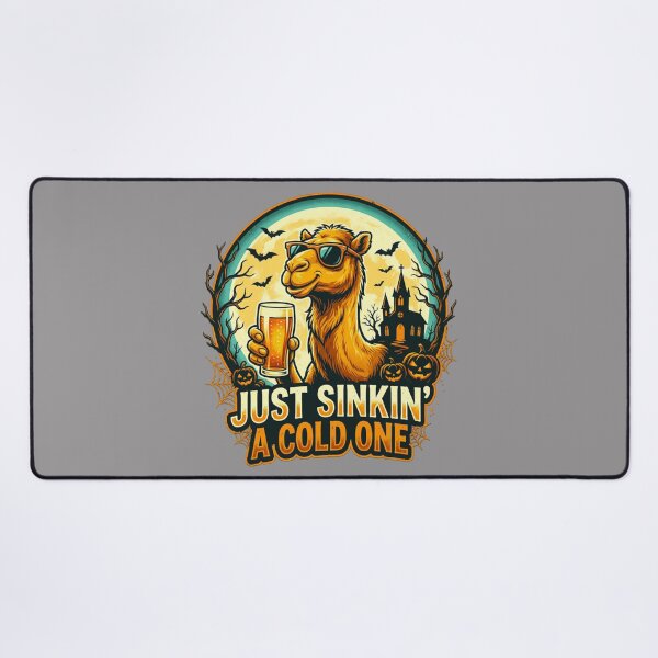 Item preview, Camel Lover's Halloween Beer – Just Sinkin' a Cold One – Funny Beer T-Shirt designed and sold by Grang Art Artistic Designs.