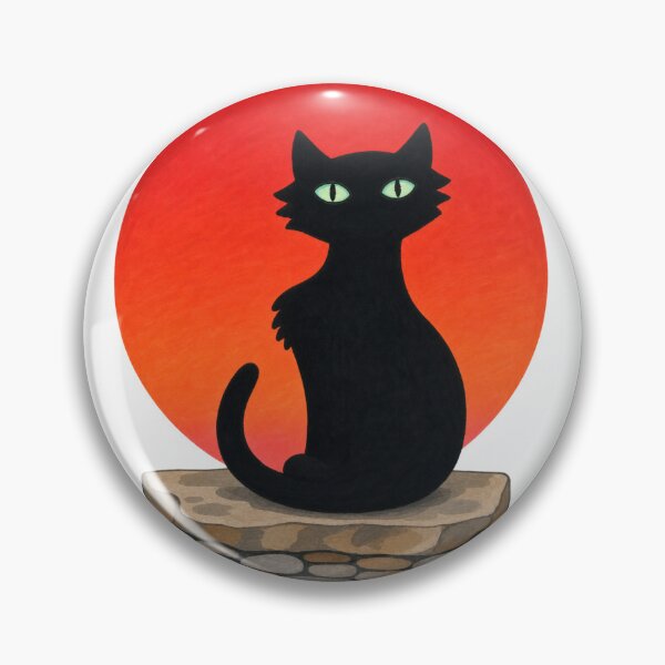Item preview, Sunset Black Cat designed and sold by cbfineart.