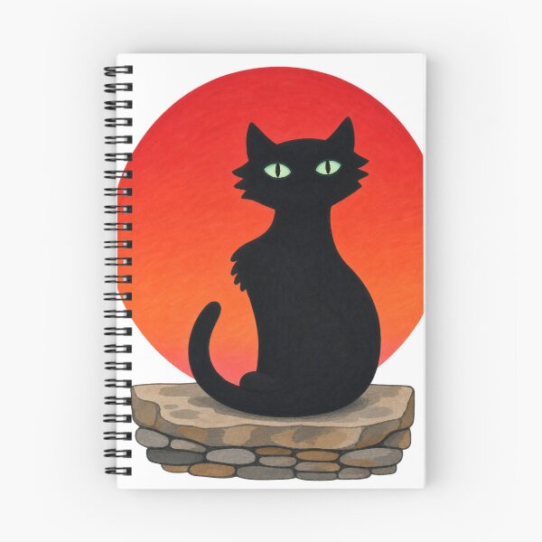 Item preview, Sunset Black Cat designed and sold by cbfineart.