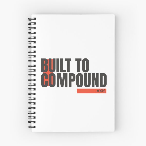 Item preview, Built to Compound – Trading & Investment Mindset Typography Design for Traders, Investors & Entrepreneurs designed and sold by AXIS-EQUILIBRIO.