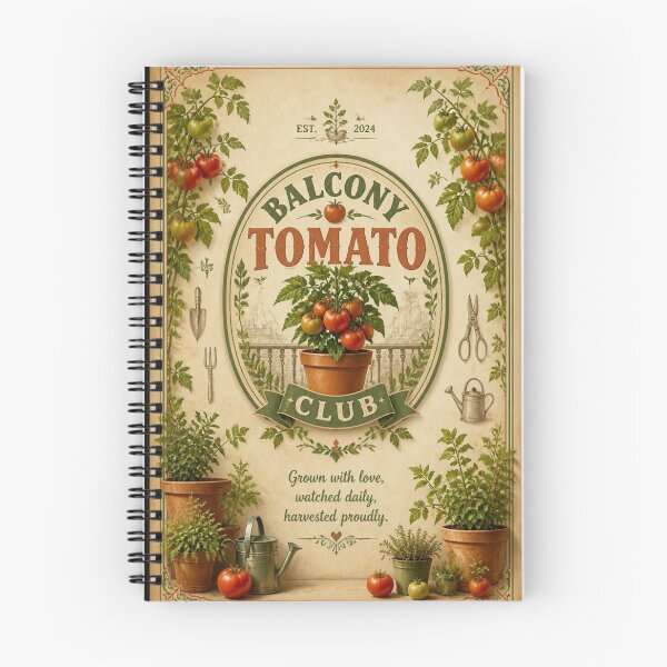 Item preview, Balcony Tomato Club Vintage Gardening Badge Est. This Summer designed and sold by mo-carnival.
