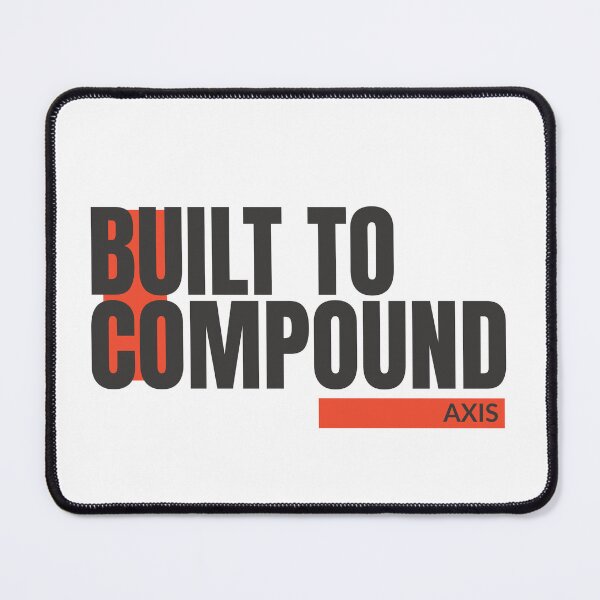 Item preview, Built to Compound – Trading & Investment Mindset Typography Design for Traders, Investors & Entrepreneurs designed and sold by AXIS-EQUILIBRIO.