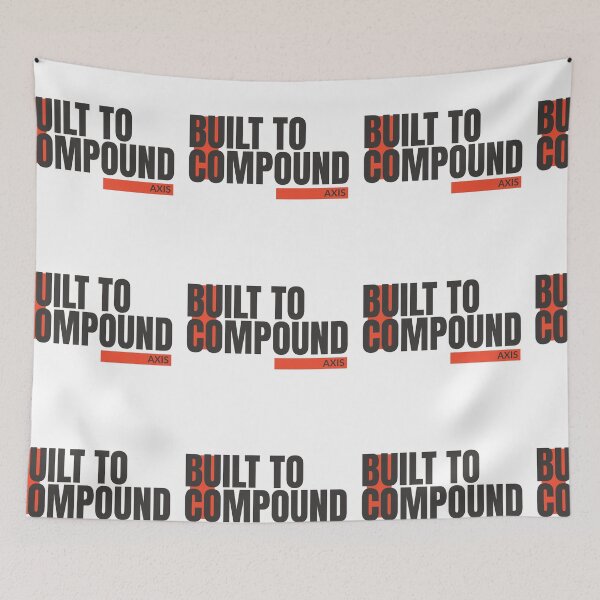Item preview, Built to Compound – Trading & Investment Mindset Typography Design for Traders, Investors & Entrepreneurs designed and sold by AXIS-EQUILIBRIO.