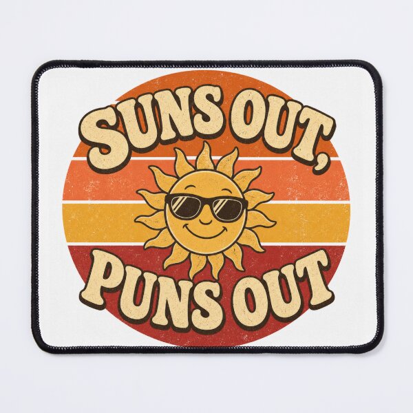 Item preview, Sun Out, Puns Out | Funny Summer Pun Beach Typography T-Shirt designed and sold by rushaib.