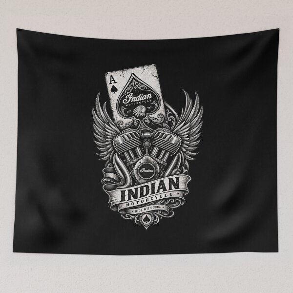 Item preview, Indian Motorcycle Ace of Spades designed and sold by IronRoadCo.