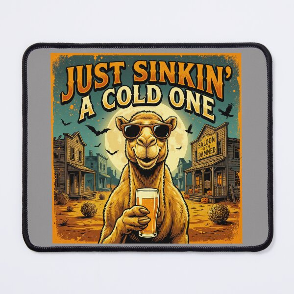 Item preview, Beer Lover Camel – Funny Halloween Just Sinkin' a Cold One – Funny Beer T-Shirt designed and sold by Grang Art Artistic Designs.