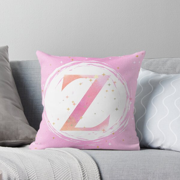 Item preview, Letter Z Monogram pink watercolor designed and sold by iRenza.