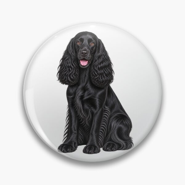 Item preview, Field Spaniel Black Dog designed and sold by BackgroundND.