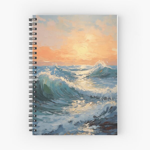 Item preview, Ocean Sunset Impressionist Waves Art designed and sold by juliantomarwa12.