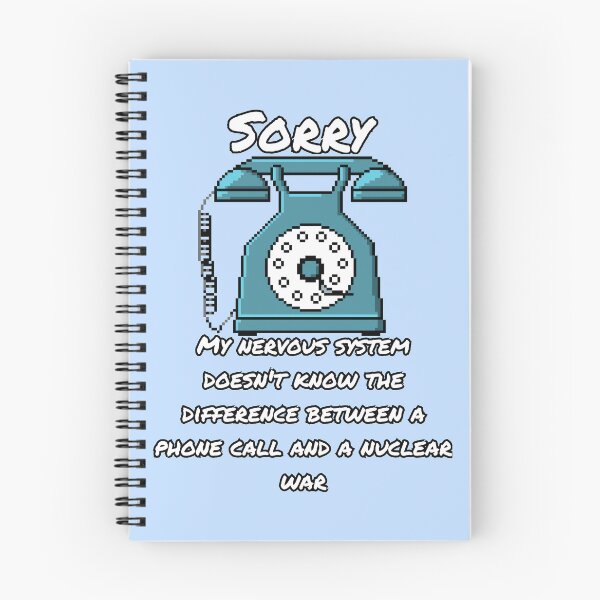 Item preview, Retro Rotary Phone Introvert Anxiety Meme Pixel Art designed and sold by OpenTabsDesigns.