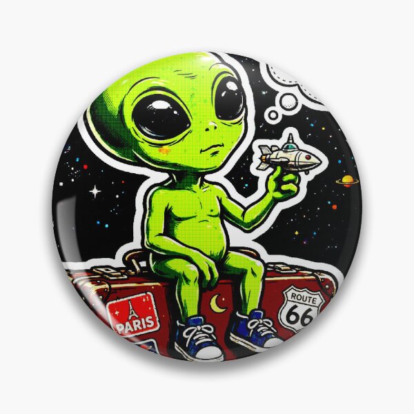 Item preview, Lonely Voyager | Retro Alien Lonely Voyager designed and sold by AstronautMerch.