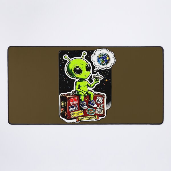 Item preview, Lonely Voyager | Retro Alien Lonely Voyager designed and sold by AstronautMerch.