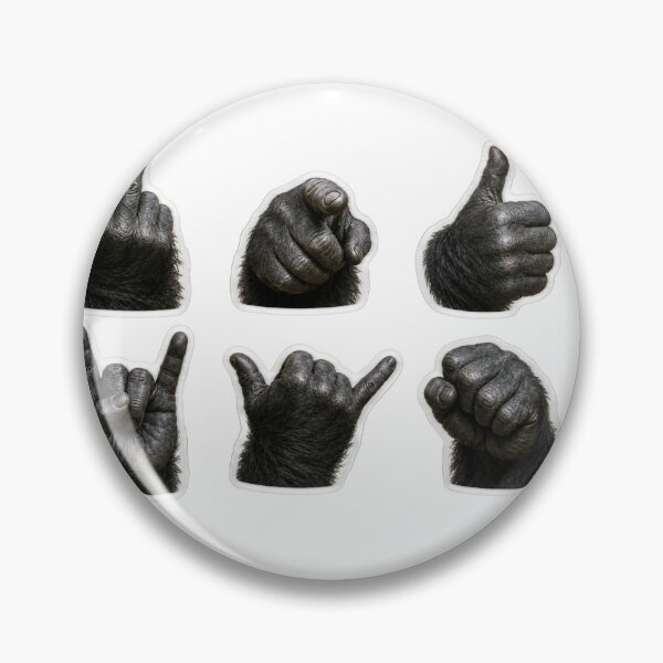 Item preview, gorilla finger designed and sold by douce-stickers.