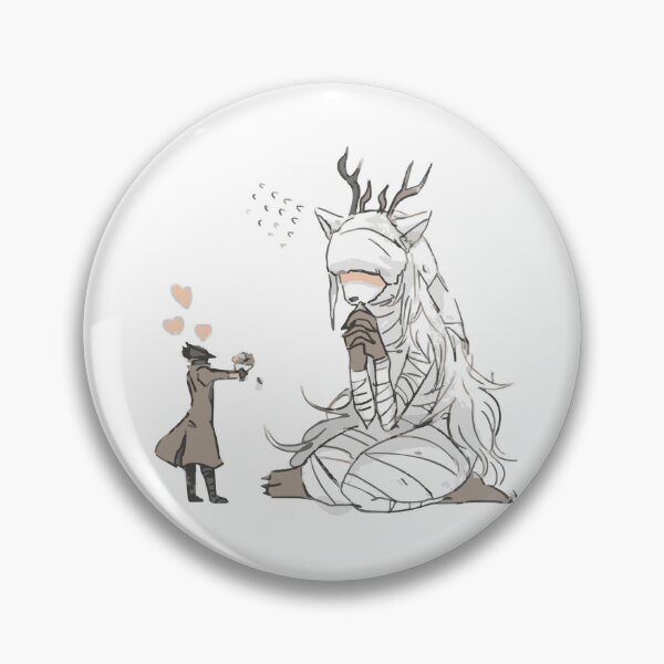 Item preview, Bloodborne Hunter Giving Cleric Beast a Bouquet Funny Gaming Artwork designed and sold by GeekMix.