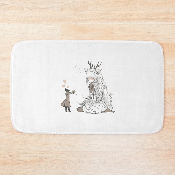 Item preview, Bloodborne Hunter Giving Cleric Beast a Bouquet Funny Gaming Artwork designed and sold by GeekMix.
