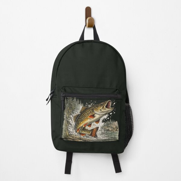 Item preview, Vintage Brook Trout – Premium Freshwater Fishing Illustration designed and sold by Northbound Trail.