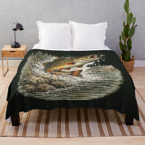 Item preview, Vintage Brook Trout – Premium Freshwater Fishing Illustration designed and sold by Northbound Trail.