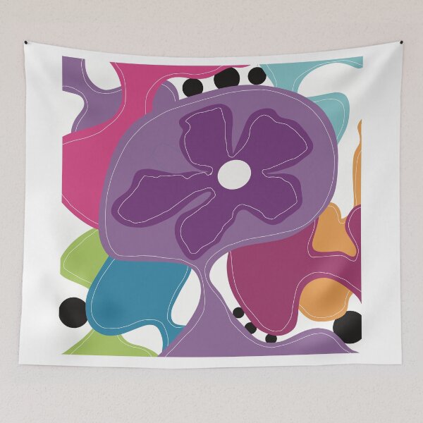 Item preview, Modern floral pop art designed and sold by HeilArtDesign.