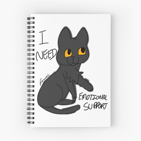 Item preview, Poorly Drawn Cat - I need emotional support designed and sold by Raquesis.
