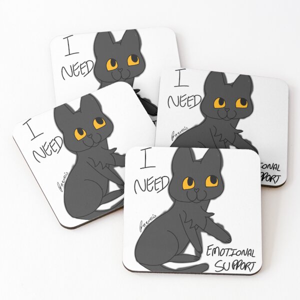 Item preview, Poorly Drawn Cat - I need emotional support designed and sold by Raquesis.