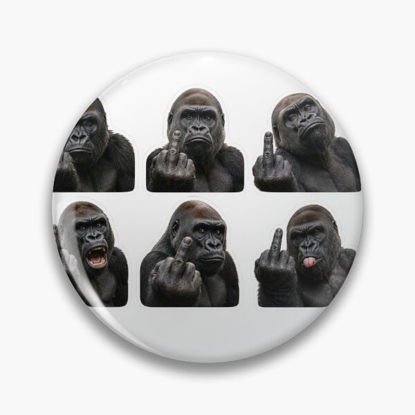 Item preview, gorilla finger designed and sold by douce-stickers.