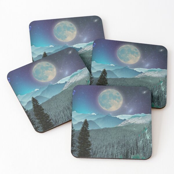 Item preview, Full Moon Over Blue Mountains designed and sold by SpaceCadetGlow.