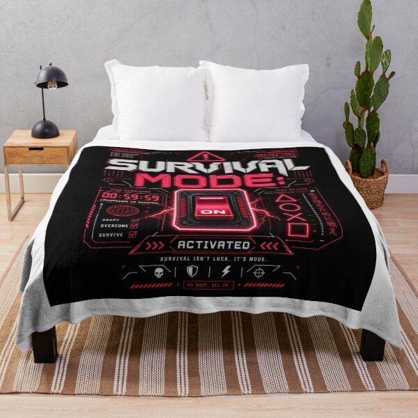 Item preview, Survival Mode | Minimalist Motivational Typography T-Shirt designed and sold by rushaib.