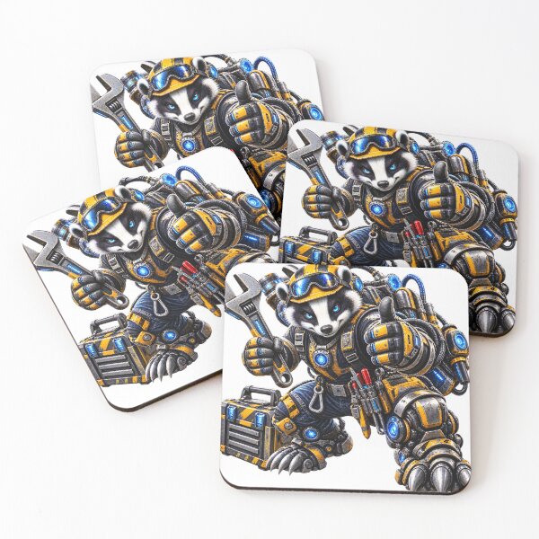 Item preview, Steel Badger Industrial Maintenance Technician – Mechanical Animal Worker designed and sold by SteelCoat Studio.