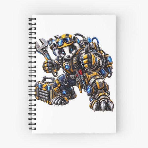 Item preview, Steel Badger Industrial Maintenance Technician – Mechanical Animal Worker designed and sold by SteelCoat Studio.