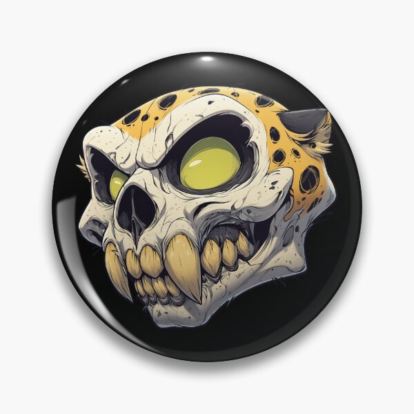 Item preview, Cheetah skull illustration designed and sold by robyeyedropy.