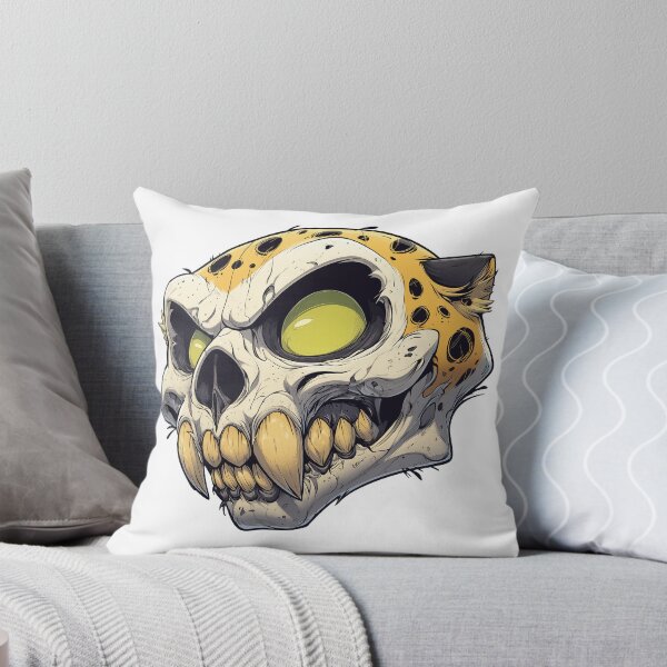 Item preview, Cheetah skull illustration designed and sold by robyeyedropy.