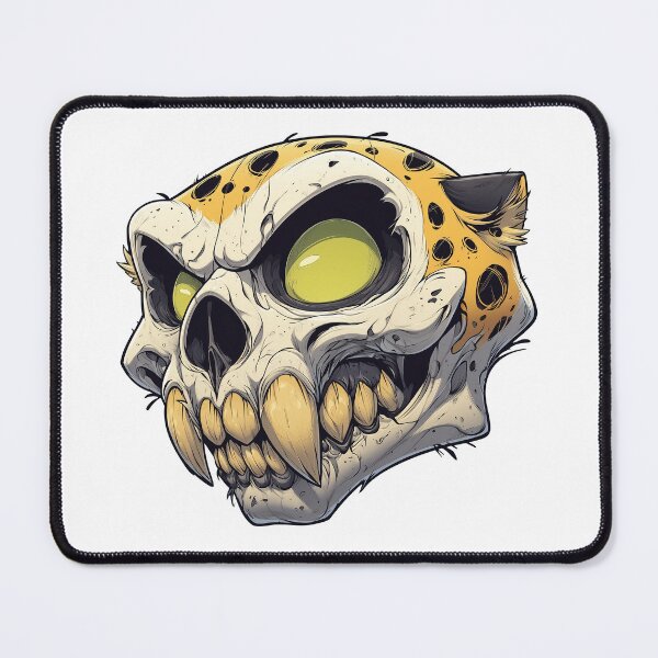 Item preview, Cheetah skull illustration designed and sold by robyeyedropy.