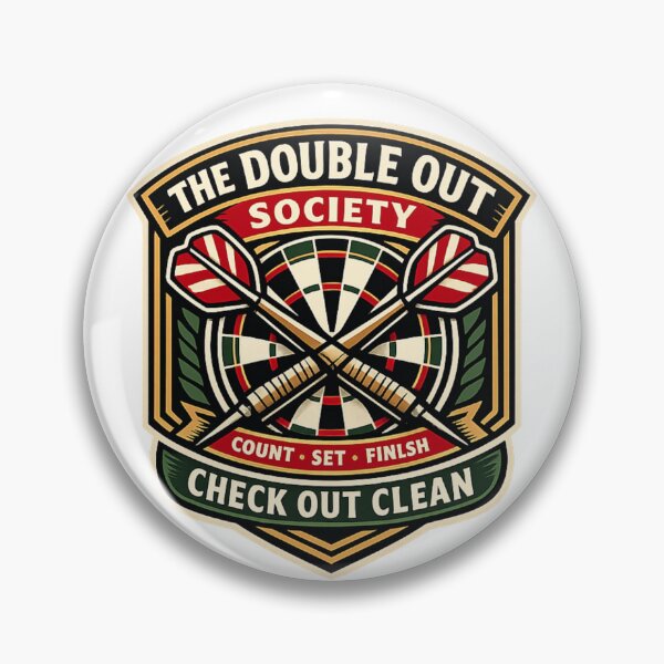 Item preview, Double Out Society Darts Checkout designed and sold by Rhubarb Bridge Merch.