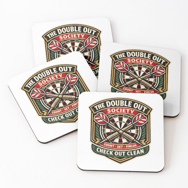 Item preview, Double Out Society Darts Checkout designed and sold by Rhubarb Bridge Merch.