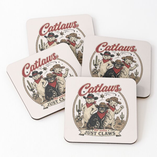 Item preview, Vintage Cowboy Cat, Western Cats Humor, Retro Wild West Animal designed and sold by Quiajia.