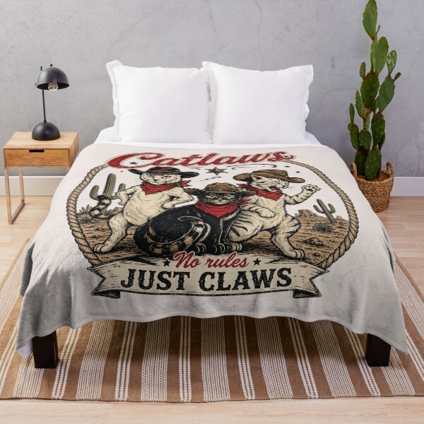 Item preview, Vintage Cowboy Cat, Western Cats Humor, Retro Wild West Animal designed and sold by Quiajia.