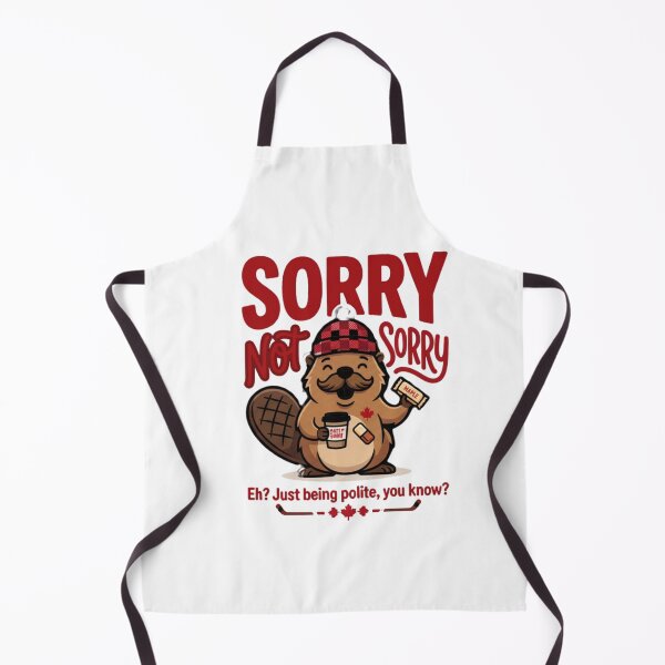 Item preview, Sorry Eh, Not Sorry — Funny Canadian Beaver T-Shirt | Polite Attitude Tee designed and sold by Canadian Spirit.