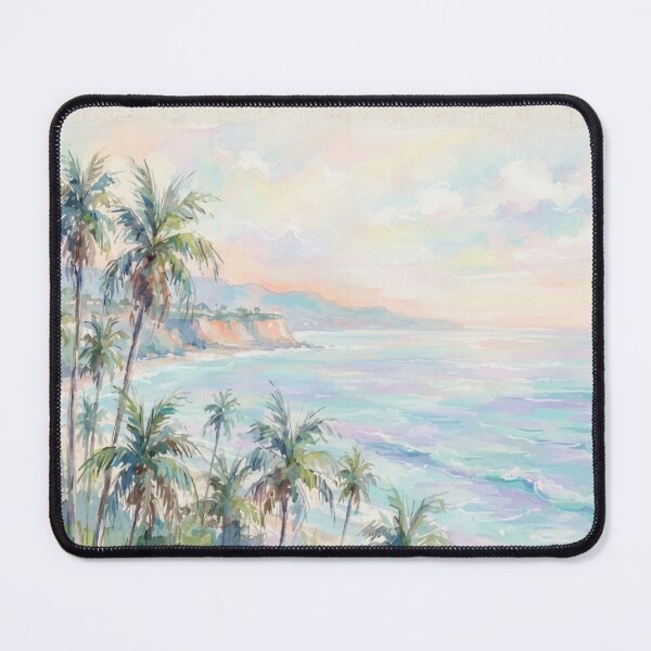 Item preview, Palm Trees at Sunset – Watercolor Coastal Wall Art designed and sold by FawnFeatherCo.