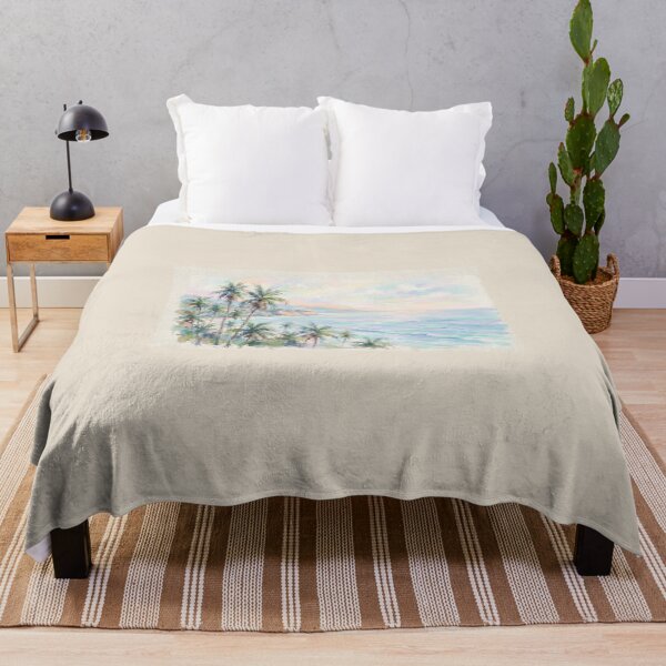 Item preview, Palm Trees at Sunset – Watercolor Coastal Wall Art designed and sold by FawnFeatherCo.