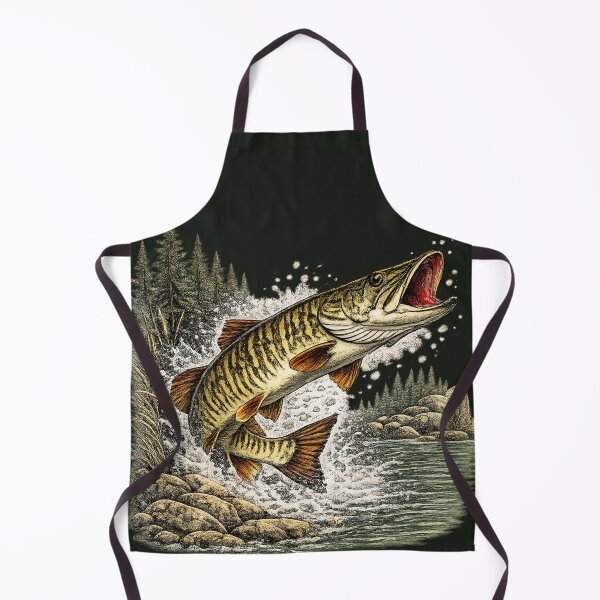 Item preview, Vintage Muskellunge – Premium Freshwater Fishing Illustration designed and sold by Northbound Trail.