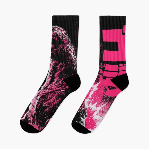 Item preview, Retro Kaiju Monster Duotone Pink  designed and sold by AnimeArsenalPrints.