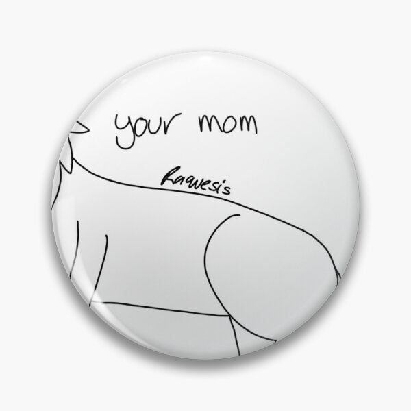 Item preview, Poorly Drawn White Cat - your mom designed and sold by Raquesis.