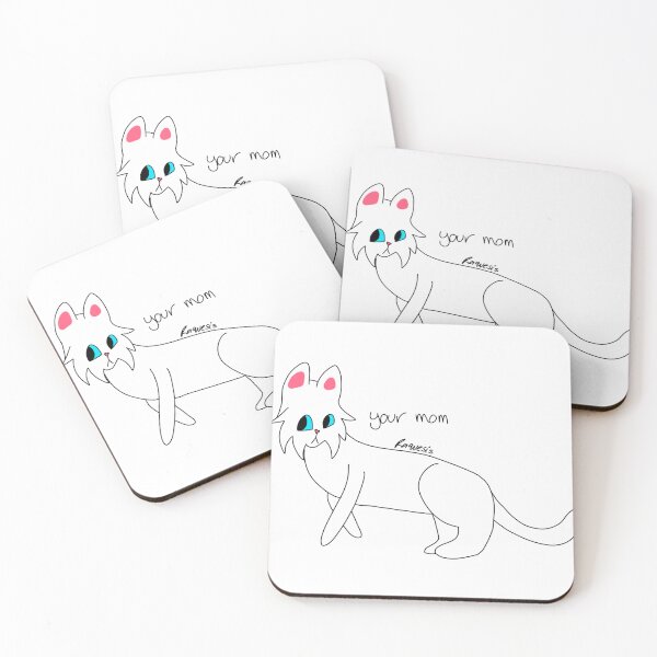 Item preview, Poorly Drawn White Cat - your mom designed and sold by Raquesis.